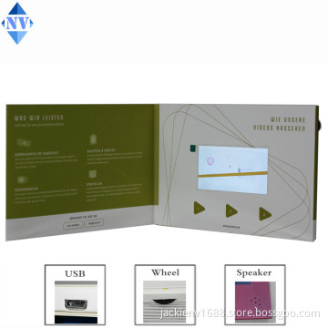 promotion gift video book with tft lcd 4.3inch